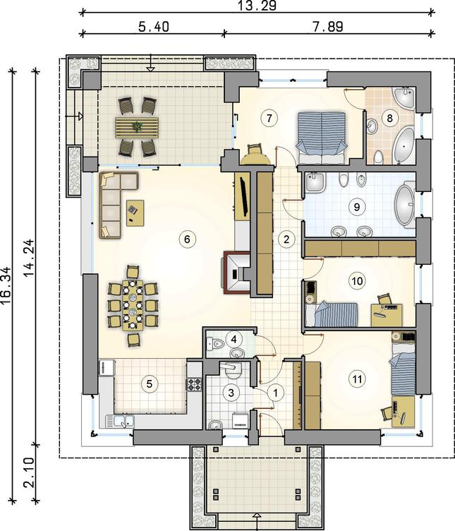 Rzut parteru POW. 0,0 m²