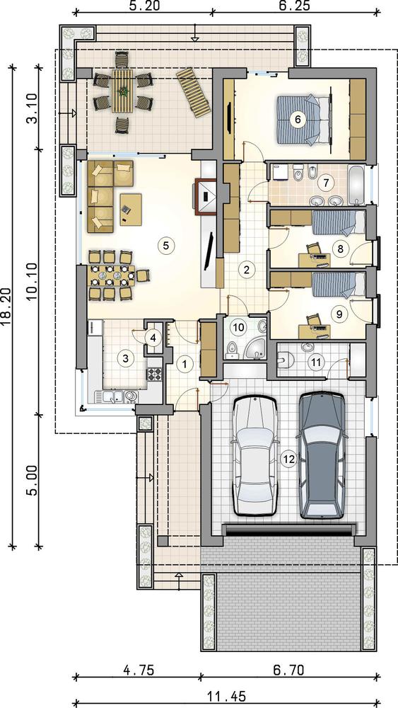 Rzut parteru POW. 0,0 m²