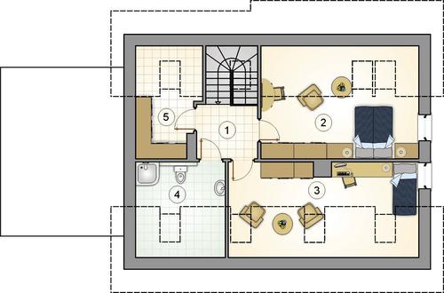Rzut poddasza POW. 0,0 m²