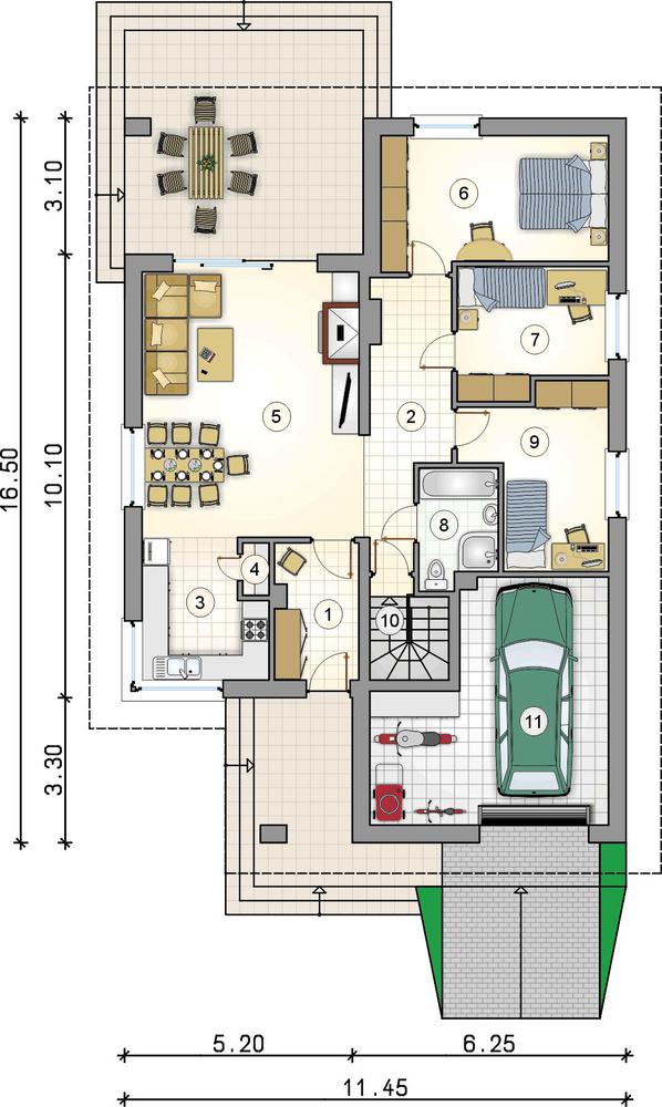 Rzut parteru POW. 0,0 m²