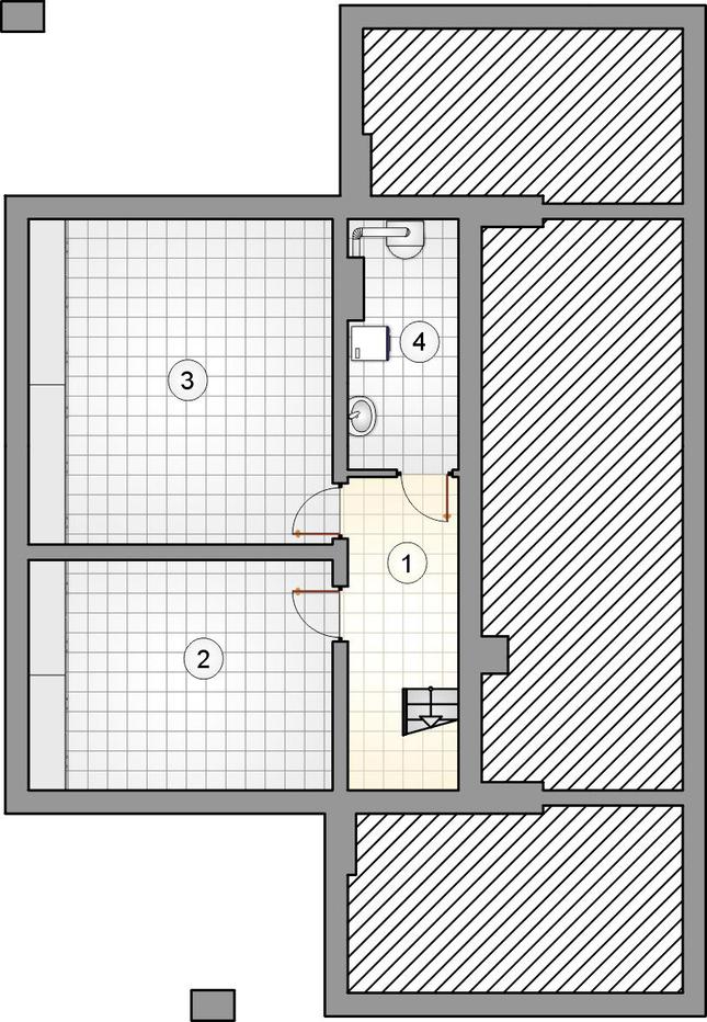 Rzut piwnicy POW. 0,0 m²