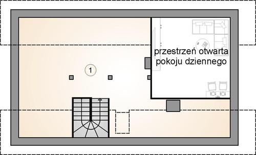 Rzut poddasza POW. 0,0 m²