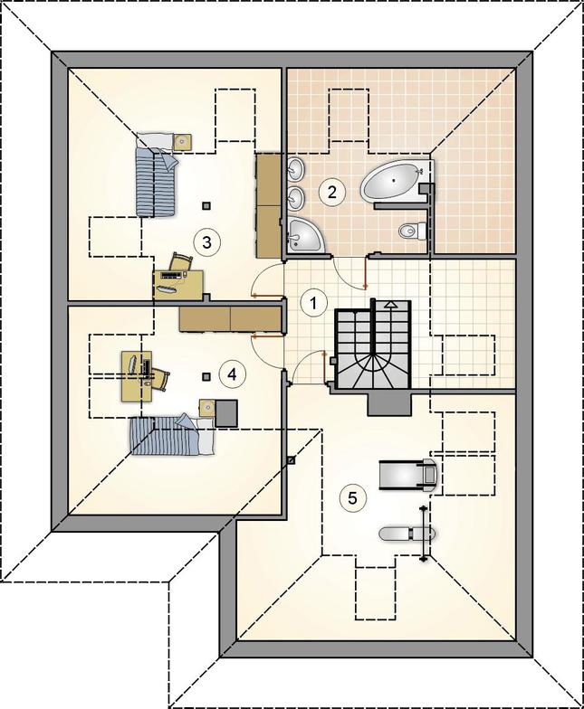 Rzut poddasza POW. 0,0 m²