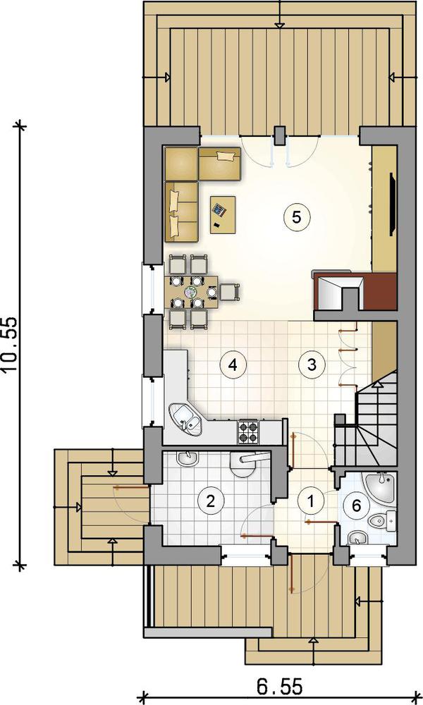 Rzut parteru POW. 0,0 m²