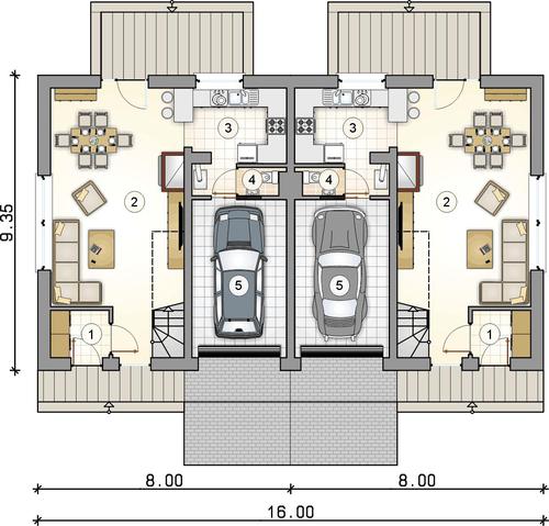 Rzut parteru POW. 0,0 m²