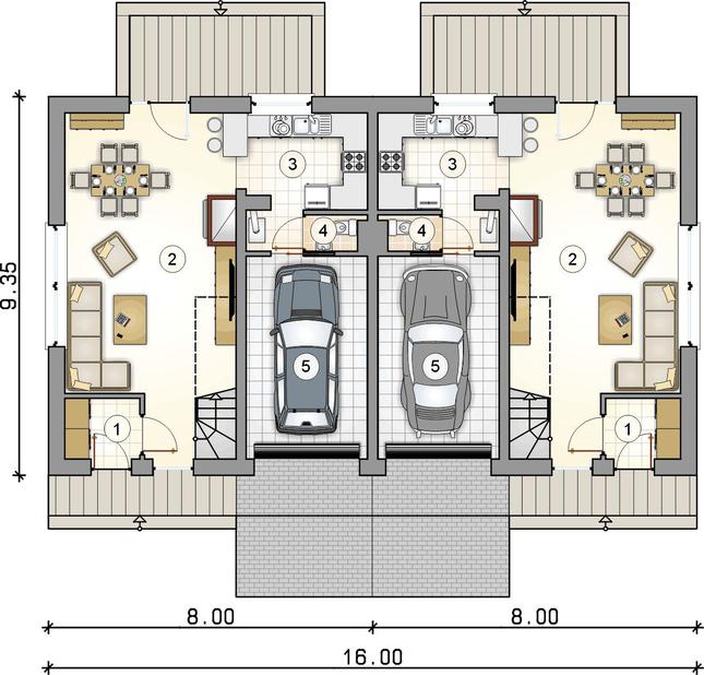 Rzut parteru POW. 0,0 m²