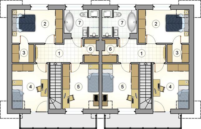 Rzut poddasza POW. 0,0 m²