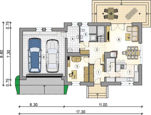 Rzut parteru POW. 0,0 m²