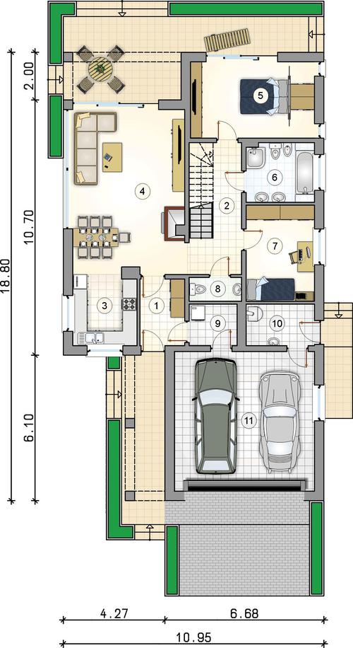 Rzut parteru POW. 0,0 m²