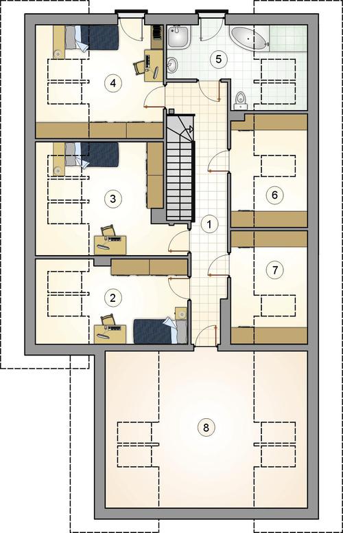 Rzut poddasza POW. 0,0 m²