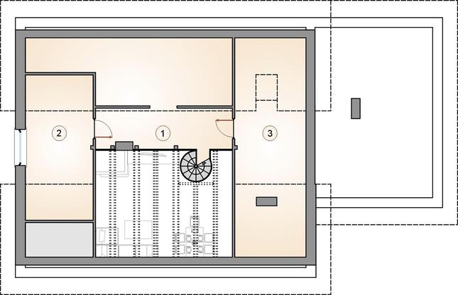 Rzut poddasza POW. 0,0 m²