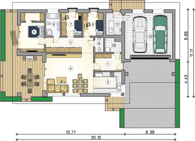 Rzut parteru POW. 0,0 m²