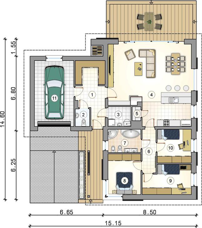Rzut parteru POW. 0,0 m²