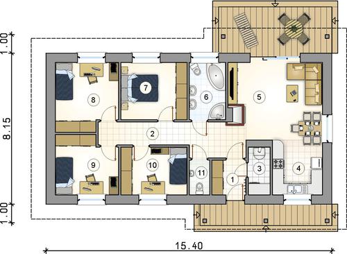 Rzut parteru POW. 0,0 m²