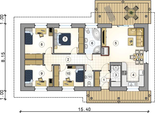 Rzut parteru POW. 0,0 m²
