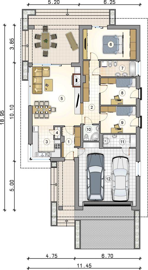 Rzut parteru POW. 0,0 m²