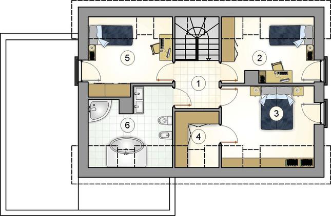 Rzut poddasza POW. 0,0 m²