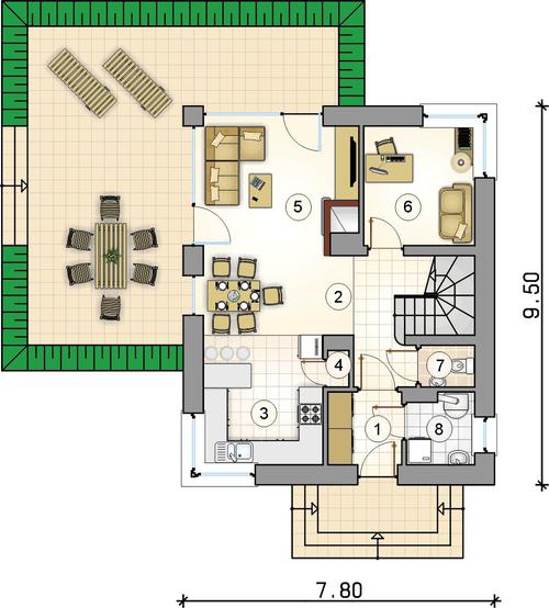 Rzut parteru POW. 0,0 m²