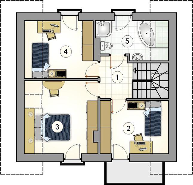 Rzut poddasza POW. 0,0 m²