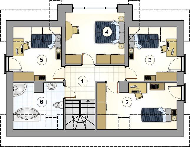 Rzut poddasza POW. 0,0 m²