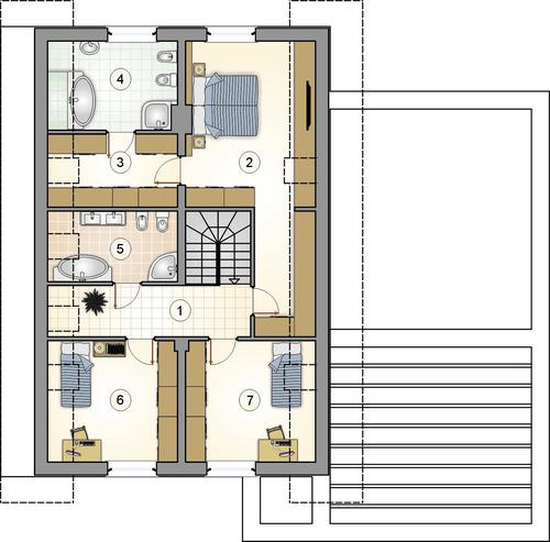 Rzut poddasza POW. 0,0 m²