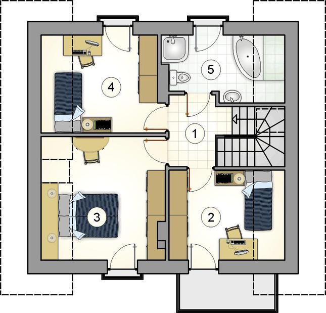 Rzut poddasza POW. 0,0 m²