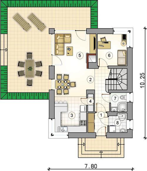 Rzut parteru POW. 0,0 m²