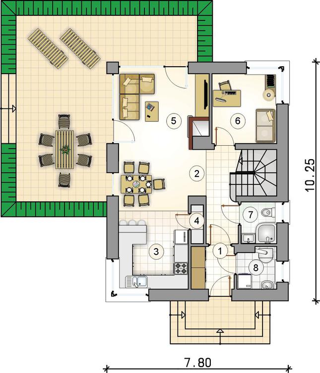 Rzut parteru POW. 0,0 m²