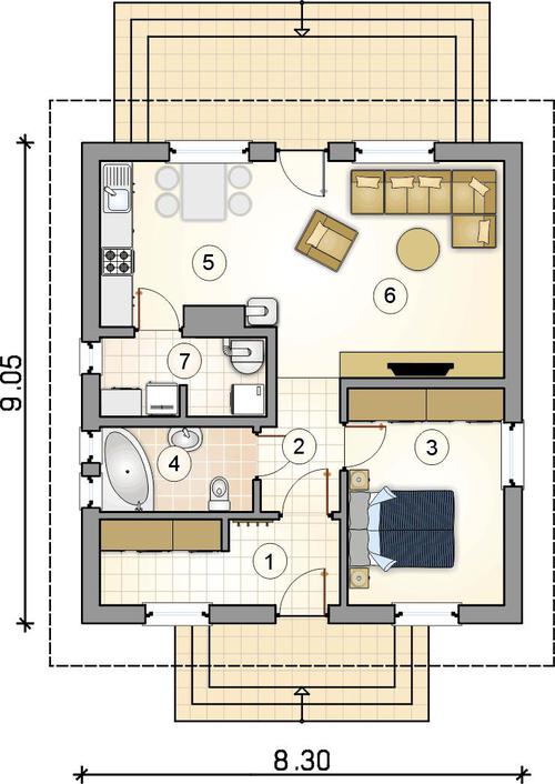 Rzut parteru POW. 0,0 m²