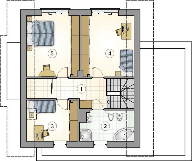 Rzut poddasza POW. 0,0 m²
