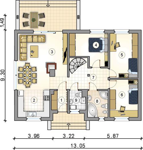 Rzut parteru POW. 0,0 m²