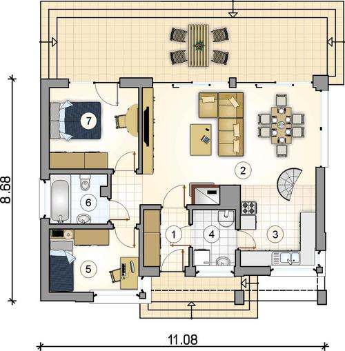 Rzut parteru POW. 0,0 m²