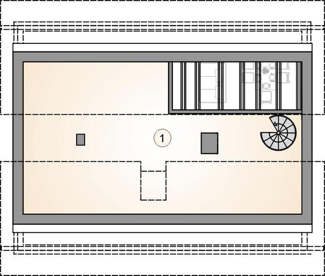 Rzut poddasza POW. 0,0 m²