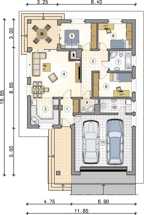Rzut parteru POW. 0,0 m²