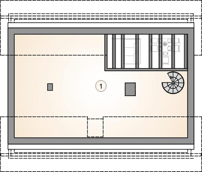 Rzut poddasza POW. 0,0 m²