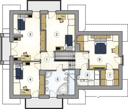Rzut poddasza POW. 0,0 m²