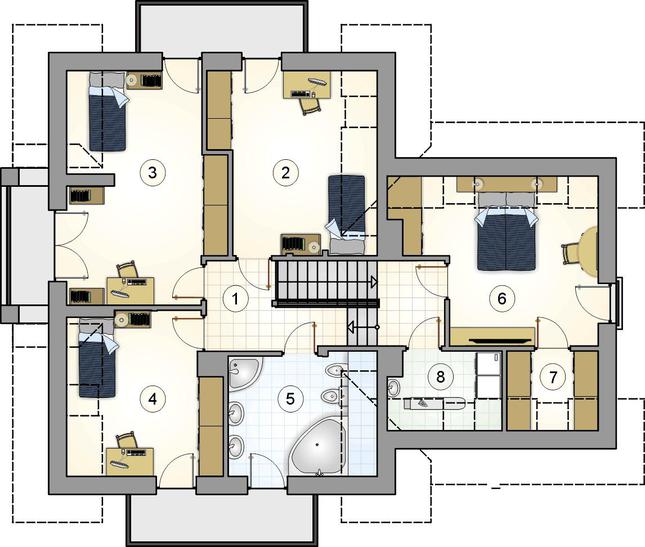 Rzut poddasza POW. 0,0 m²
