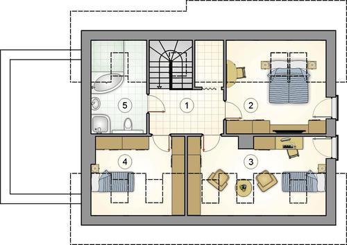 Rzut poddasza POW. 0,0 m²