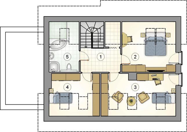 Rzut poddasza POW. 0,0 m²