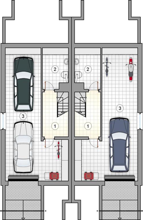 Rzut piwnicy POW. 0,0 m²