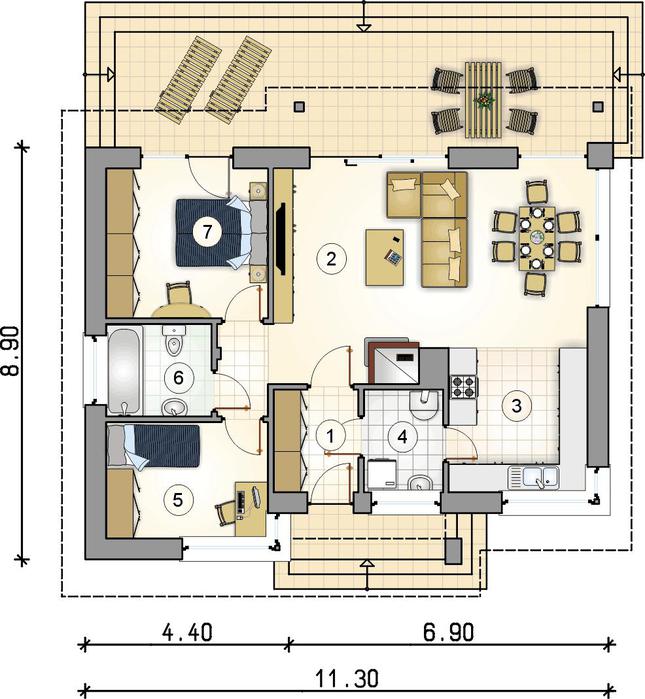 Rzut parteru POW. 0,0 m²