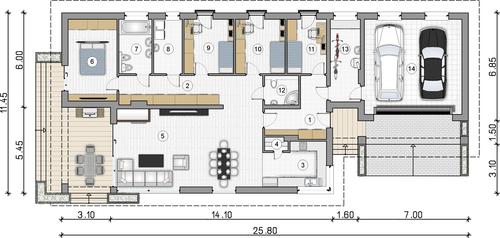 Rzut parteru POW. 0,0 m²