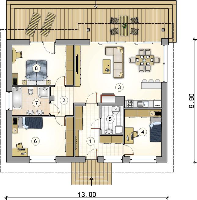Rzut parteru POW. 0,0 m²