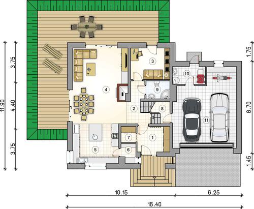 Rzut parteru POW. 0,0 m²