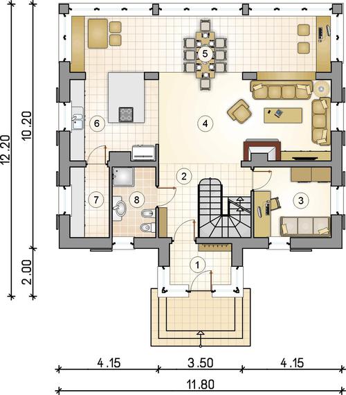 Rzut parteru POW. 0,0 m²