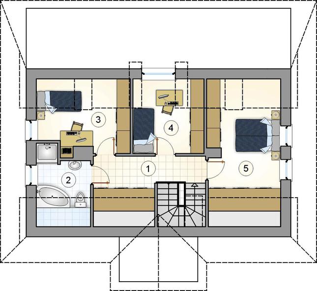 Rzut poddasza POW. 0,0 m²