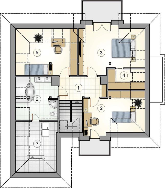 Rzut poddasza POW. 0,0 m²