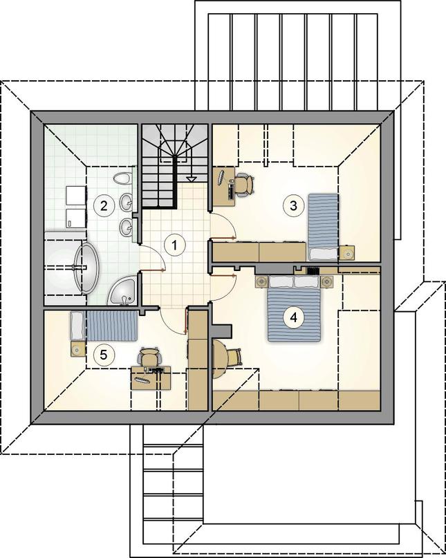 Rzut poddasza POW. 0,0 m²