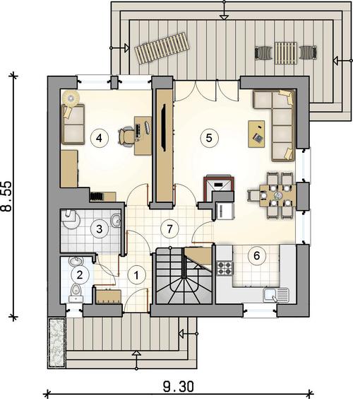 Rzut parteru POW. 0,0 m²