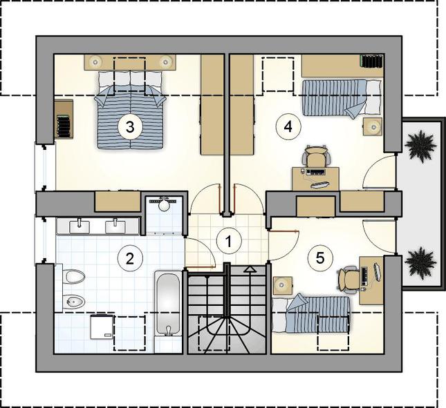 Rzut poddasza POW. 0,0 m²
